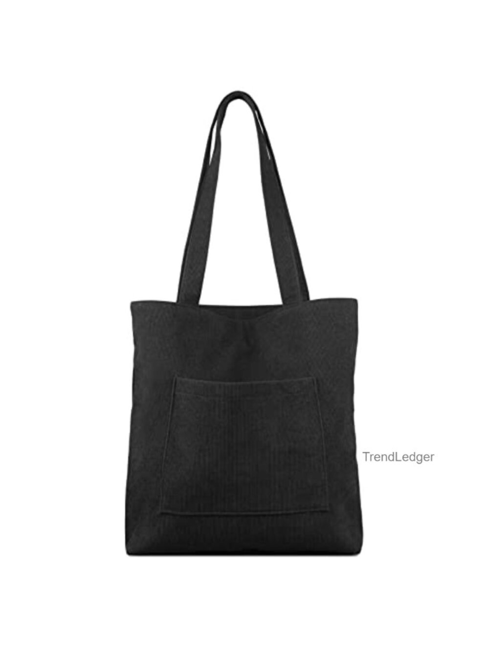 Corduroy Tote Bag Zip Shoulder Hobo Large Capacity Women Handbag